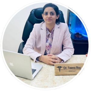 Dr Teena Roy dentist in Boring Road Patna providing dental implant treatment at best dental clinic